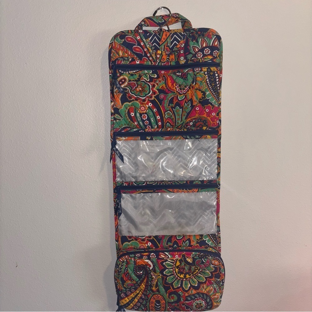 VERA BRADLEY Paisley Makeup/Travel Hanging Organizer - Picture 6 of 11
